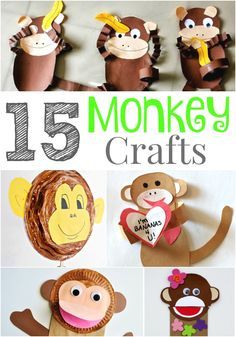 monkey crafts for kids that are easy to make