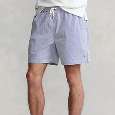 Polo Ralph Lauren 5.75-Inch Seersucker Traveler Classic Swim Trunk Size Xl Nwt Cotton-Blend Seersucker Gives These Mesh-Lined Swim Trunks An Iconic Polo Look. Classic Fit: Sits At The Waist. Eased Through The Leg. Elastic Drawstring Waistband. Side On-Seam Pockets. Back Right Buttoned Pocket. Woven “Polo Ralph Lauren Swimwear” Label At The Back Pocket. Mesh Brief For Additional Support. Signature Embroidered Pony At The Left Hem. Shell: Cotton, Polyester. Briefs: Polyester. Machine Washable. Imp Striped Cotton Beachwear Bottoms, Summer Relaxed Fit Seersucker Bottoms, Relaxed Fit Seersucker Bottoms For Summer, White Seersucker Bottoms For Beach, Summer Seersucker Bottoms For Vacation, Striped Seersucker Summer Bottoms, Summer Striped Seersucker Bottoms, Striped Seersucker Bottoms For Summer, Seersucker Short Bottoms For Vacation