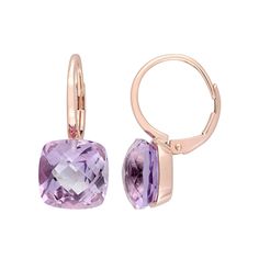 A captivating look is effortless when you pair these Stella Grace Rose de France amethyst earrings with your favorite outfits. A captivating look is effortless when you pair these Stella Grace Rose de France amethyst earrings with your favorite outfits.Click on this JEWELRY & WATCHES GUIDE to learn about fit, styles, materials and more! Metal: 14k rose gold Closures: leverback Packaging: boxed Finish: polished Length: 14 mmSTONE DETAILS Stone type: Rose de France amethyst Total weight: 9 3/4 ct. Formal Lavender Earrings, Lavender Fine Jewelry Earrings For Formal Occasions, Formal Lavender Fine Jewelry Earrings, Fine Jewelry Amethyst Earrings In Rose Gold, Lavender Gemstone Earrings, Grace Rose, Rose Gold Drop Earrings, Leverback Earrings, Amethyst Earrings