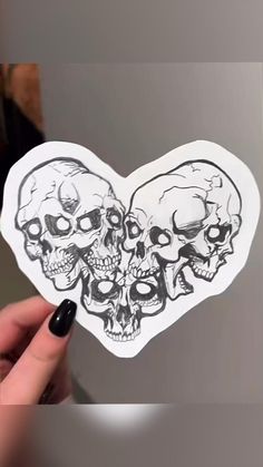 Skull heart tattoo Hexagon Tattoos, Skull Heart Tattoo, Real Heart Tattoos, Pretty Skull Tattoos, Tattoo Machine Tattoo, Emo Tattoos, Mandala Tattoos, Goth Tattoo, Tattoos Mandala