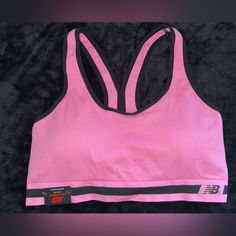 Brand New With Tags Peony Glow Color Size Xxl New Balance Athleisure Activewear For Workout, Sporty New Balance Activewear For Sports, New Balance Sporty Activewear For Sports, New Balance Black, Crochet Halter Tops, Padded Sports Bra, Racerback Sports Bra, Racerback Bra, New Balance Women