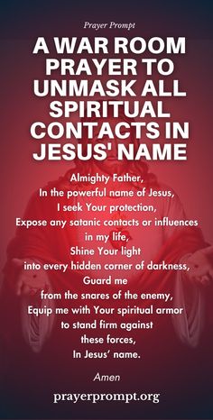 the prayer for jesus's name on a red background with an image of him