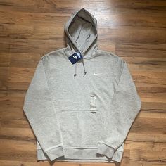 Brand New Pit To Pit 22.5 Shoulder To Bottom 27 Gray Hoodie For Spring Sports, Sporty Heather Grey Hoodie For Spring, Nike Heather Grey Casual Hoodie, Nike Casual Heather Grey Hoodie, Casual Nike Heather Grey Hoodie, Nike Hoodie, Nike Shirts, Colorful Hoodies, Men's Nike