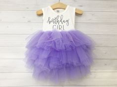 Girl's Purple and Silver Birthday Girl Dress Unicorn Dress Girls, Birthday Tutu Dress, Unicorn Birthday Outfit, First Birthday Dresses, Unicorn Dress, Birthday Girl Dress, Birthday Girl Outfit, Rainbow Dress, Birthday Girl Shirt