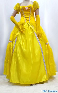 OrcaJump - Orcajump - Disfraz de Halloween Belle princesa vestido de adultos la belleza y la bestia Belle Blancanieves vestido de fiesta - Venta Final Princess Dress Adult, Belle Princess, Beauty And The Beast Belle, White Prom, Belle Dress, Princess Belle, White Prom Dress, Gold Velvet, Carnival Costumes