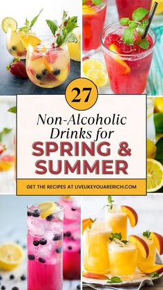 non alcoholic drinks for spring and summer