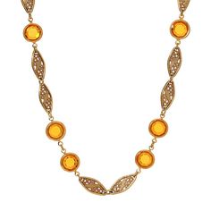 Accessorize in style with this 1928 gold tone topaz crystal filigree necklace. Click on this JEWELRY & WATCHES GUIDE to learn about fit, styles, materials and more! Accessorize in style with this 1928 gold tone topaz crystal filigree necklace. Click on this JEWELRY & WATCHES GUIDE to learn about fit, styles, materials and more! FEATURES Chain length: 15 in. Clasp: lobster-claw Nickel safe Metal: alloy Material: crystal Plating: gold tone Finish: polished Not appropriate for children 14 years old Topaz Crystal, 1928 Jewelry, Filigree Necklaces, Vintage Inspired Jewelry, Vintage Style Jewellery, Gold Dipped, Stunning Necklace, Jewelry Companies, Wedding Jewelry Sets