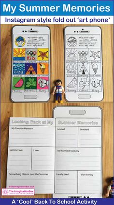 the back to school activity book for kids that includes pictures and text, including an instagram