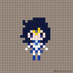 Sailor Moon Pixel Art, Moon Pixel Art, Pixel Quilting, Pixels Art, Deez Nuts, Beads Designs, Kandi Patterns, Minecraft Stuff