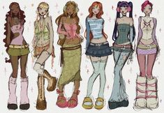 Fashion Drawing Sketches, Characters Inspiration Drawing, Clothing Design Sketches, Stylish Art, Sketches Tutorial, A Level Art, Cute Art Styles, Book Art Drawings, Winx Club