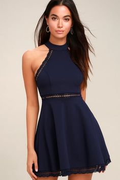 Beautiful Blue Cocktail Dresses at the Best Prices | Latest Styles of Blue Formal Dresses and Sexy Short Numbers Style Victoria Beckham, Promotion Dresses, Periwinkle Dress, School Dance Dresses, Knit Skater Dress, Peplum Tops, Stretch Knit Dress, Blue Cocktail Dress, Lace Skater Dress