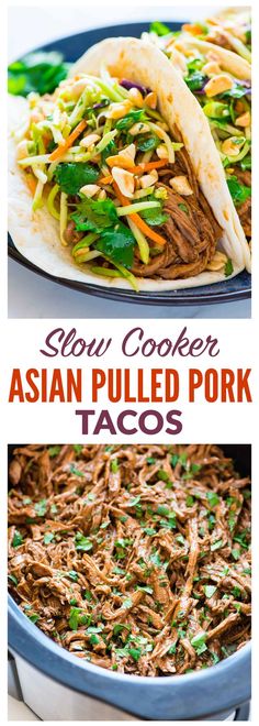 Peanut Broccoli, Asian Pulled Pork, Slow Cooker Asian, Friday Food, Well Plated, Roast Beef Sandwich, Pulled Pork Tacos, Asian Pork, Gourmet Sandwiches