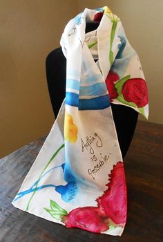 Painted Suits, Scarf Painting, Fabric Envelope, Hand Painted Dress