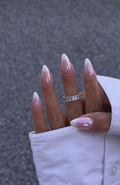 Nails 2024 Almond Light Pink Nails With Design, Spring Summer Nails 2024 Almond, Structure Nails, Nail Easter, Nail Almond, Nail Chrome, Nail Simple, Nail Options, Nail Spring