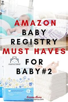 there is a baby in a bath tub with the words amazon baby registry must haves for baby 2