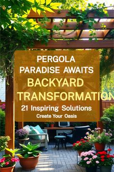 Gorgeous Pergola Decorating Lush Plants, Pergola Ideas