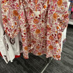 I Live This Blouse But Could Not Find In My Size So I Thought I Could Make It Work But It’s Too Big For Me Love The Print It Was Wash But Never Worn So My Lost Your Gain , Smoke And Pet Free Rose Orange, Knox Rose, My Size, You Lost Me, Peasant Blouse, Make It Work, Orange Red, Lost, Pet