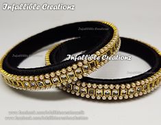 Embroidery Jewelry Diy, Ideas For Embroidery, Thread Bangles Design, Classic Bangles