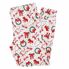 Wrapped In A Bow Unisex Adult Pajama Pants | Caden Lane Christmas Holiday Long Pants Sleepwear, Christmas Holiday Sleepwear With Long Pants, Pant Details, Soft Pajama Pants, Christmas Pajama Pants, Personalized Swaddle, Girls Nightgown, Personalized Sweater, Newborn Accessories