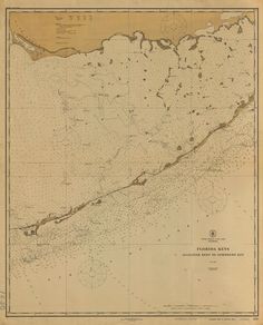 an old map of the coast of california