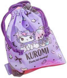 Kawaii Multicolor Bags As Gifts, Cute Cartoon Style Bag For Gift, Cute Cartoon Design Bag Gift, Cute Cartoon Design Bag For Gift, Kawaii Gift Bag For Gift, Cute Multicolor School Pouch, Kawaii Gift Bag, Cute Purple Bag For Gift, Cute Purple Bag Perfect For Gifts