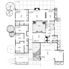 the floor plan for this modern house