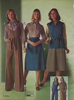 1976 women's fashion ads - Google Search 1979 Womens Fashion, 1976 Fashion Women, 1970s Office Fashion, 70s Office Fashion, 1970s Womens Fashion, 70s Style Outfits, 1979 Fashion, 1970s Fashion Women, 70s Women Fashion