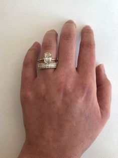 Lore Band – Kasia J. Thick Diamond Wedding Band, Thick Wedding Bands, Stacked Wedding Bands, Cute Engagement Rings, Future Engagement Rings, Baguette Diamonds, Dream Engagement, Dream Engagement Rings, Wedding Vibes