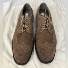 Joseph Abboud Mens K15501 Sz 43eur 9.0 M Brown Lace Up Oxford Dress Shoes. Brand New, Never Used. Questions? Leave A Comment Below! Casual Wingtip Leather Shoes For Business Casual, Casual Suede Leather Shoes For Semi-formal Occasions, Casual Semi-formal Wingtip Leather Shoes, Casual Low-top Dress Shoes For Semi-formal Events, Suede Wingtip Leather Shoes For Business Casual, Suede Leather Shoes With Brogue Detailing For Business Casual, Masculine Suede Dress Shoes With Round Toe, Casual Wingtip Leather Shoes For Business, Semi-formal Suede Wingtip Leather Shoes