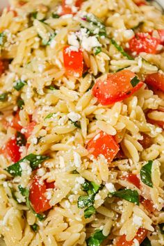 Orzo Recipes Side, How To Make Bruschetta, Bacon Pasta Salad, Feta Pasta Salad, Bacon Ranch Pasta Salad, Chicken Caesar Pasta Salad, Orzo Pasta Salad, Orzo Recipes, Pasta Sides