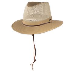 Kooringal "Wanderer" Mens Drover Hat- Taupe Adjustable Fit Hats For Outdoor Activities, Breathable Short Brim Hat For Travel, Durable Adjustable Hat For Travel, Durable Sun Hat For Hiking, Brown Breathable Outdoor Hats, Adjustable Breathable Mesh Hat For Outdoor, Adjustable Hats With Ventilation For Outdoor Activities, Lightweight Cotton Hat For Outdoor, Breathable Travel Hats With Adjustable Fit