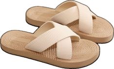 Comfortable Beige Flip Flops For Beach, Lightweight Summer Beach Sandals, Lightweight Summer Sandals For Beach, Casual Beige Flip Flops, Casual Adjustable Beige Flip Flops, Summer Sand Sandals For Vacation, Cream Sandals For Summer Vacation, Summer Sandals In Sand Color For Vacation, Summer Sand-colored Sandals For Vacation