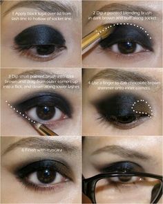 Black Makeup Tutorial, Make Up Designs, Maquillage On Fleek, Orange Lips, Black Eyeshadow, Makijaż Smokey Eye, Dope Makeup, Black Makeup