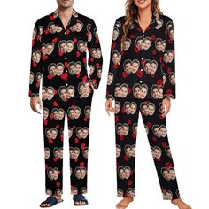 PRICES MAY VARY. Personalized Pajamas: By clicking on "Customize Now", you can get one-of-a-kind pajamas by imprinting them with a photo of yourself, a loved one, your husband, your boyfriend, your best friend, your pet, or your favorite. Make it a fun way to show your affection and friendship. Applicable Scenarios: Custom pajama sets with face are perfect for a variety of occasions including bachelorette parties, slumber parties, bridesmaid slumber parties, bedrooms, bathrooms, boudoirs, vacati Matching Couples Pajamas, Matching Pajamas For Couples, Pajamas For Couples, Matching Couple Pajamas, Couples Pajamas, Stylish Pajamas, Personalized Pajamas, Couple Pajamas, Family Women