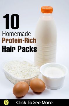 Hair Packs At Home, 2b Hair, Protein Hair Mask, Protein Hair, Rich Hair, Natural Hair Growth Remedies, Homemade Hair Treatments