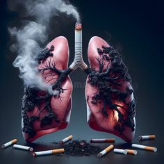 Illustration about Visual interpretation of cigarette smoking harmful effects on human lungs. AI Generated. Illustration of design, addict, burn - 321468131 Smoker Illustration, Human Lungs, Systems Art, Abstract Animal Art, Ceramic Art Sculpture, Easy Pixel Art, Travel Illustration, My Photo Gallery, Social Work