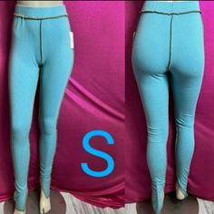 Brand New Without Tag Cherry Mello Brand Size S Light Blue Soft Leggings! Tan Contrast Trimming Sliced Cut Ankle Details Ribbed Stretchy High Rise Cute Fashion Leggings! Rayon/Spandex Material Measurements Waist: 27 Hips: 36 Length: 46inch (Blu-Rsl-S #312) Stock Reference Number ~~~~~~~~~~~~~~~~~~~~~~~~~~ 2-5 Items 15% Off & 6-10 Items 25% Off & 11+ Items 35% Off On Bundles & Save $$$ Dealdepends On How Many Items In The Bundle *!~Message Me On The Items, And I Will Create A Special Bundle Listi Ribbed Fitted High Rise Bottoms, High Rise Ribbed Fitted Bottoms, Fitted High-rise Ribbed Bottoms, High Stretch Ribbed Pants For Spring, Stretch Blue Bottoms For Spring, High Stretch Blue Pants For Loungewear, Spring Stretch Fit Blue Bottoms, Blue Stretch Bottoms For Spring, Blue Fitted Bottoms For Loungewear