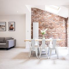 Room in a shared house, modern living, brick wall, natural lighting. Shared House, Student Living, Kitchen Plans, Rooms For Rent, In The Heart