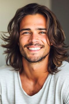 Long Haired Men With Beards, Teen Boy Long Hairstyles, Men’s Longer Haircuts, Men’s Long Hair, Long Mens Haircut