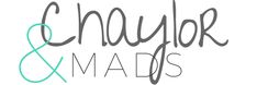 the logo for chandler and mads, which has been designed to look like an old fashion