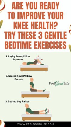 a poster with instructions on how to use the bedtime exercises