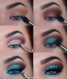 Easy Eye Makeup Tutorial, Make Up Designs, Eyeliner Tips, Mekap Mata, Drag Make-up, Makeup Images, Smink Inspiration, Eye Makeup Steps, Beauty Make-up