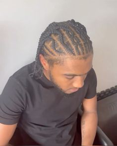 Men’s Fulani Braids, Fulani Braids On Men, Cornrows Into Twists Men, Cornrolls Hairstyles Braids Men, Cornrows Into Twists, Males Hairstyles, Fulani Braids Men, December Braids, Afro Hair Fade