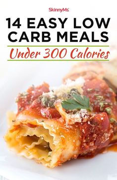 the cover of an easy low carb meal