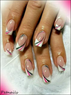 Normal Nails, Gell Nails, Nagel Design, French Tip Nail Designs, Dot Nail Art