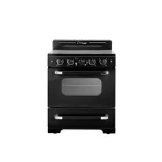 a black stove top oven on a white background