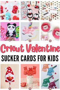 Easy Cricut Valentines Cards for Kids Sucker (Cricut Valentines Ideas for Kids & Schools) Candy Valentines, Cricut Inspiration, Teacher Valentine Gifts