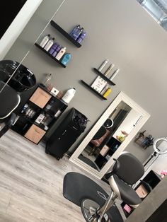 the salon is clean and ready for customers to use