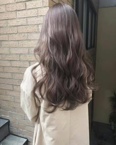 Korean Perm Long Hair, Wavy Hair Perm, Korean Perm, Long Hair Perm, Ulzzang Hair, Ombre Hair Color, Permed Hairstyles