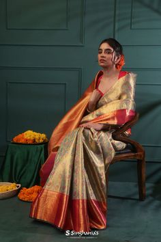 Buy Kanjivaram Tissue Silk Sarees Online | Singhania's – Page 3